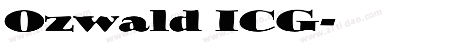 Ozwald ICG字体转换
